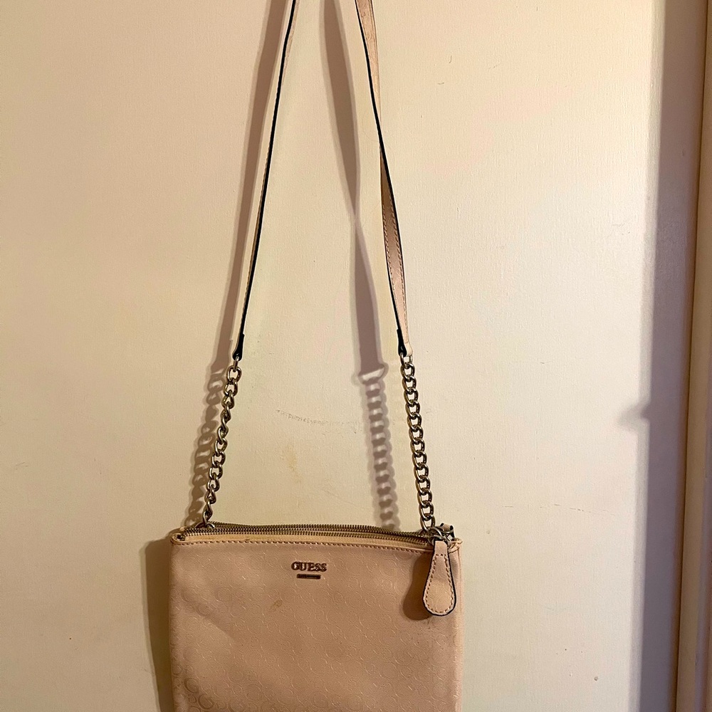 Baby pink GUESS purse